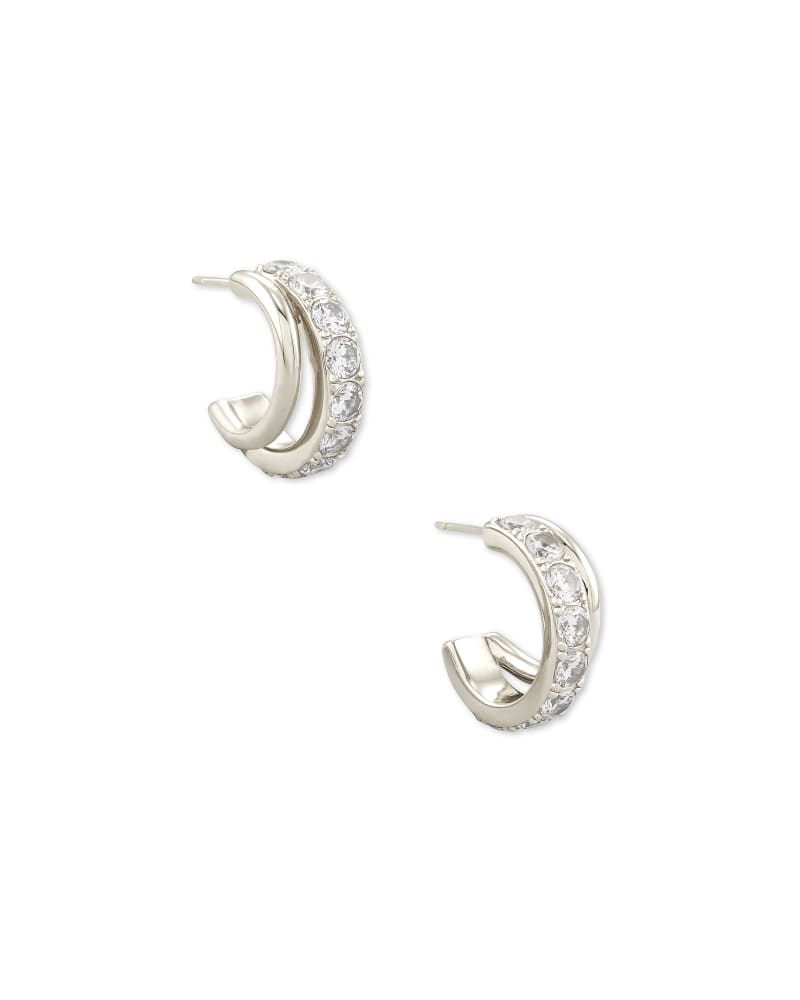 Livy Huggie Jewelry Kendra Scott Silver  