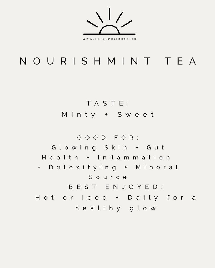Nourishment Tea Home Relyt.   