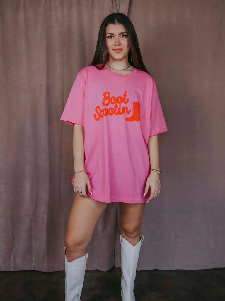 Boot Scootin' Tee Clothing Peacocks & Pearls   