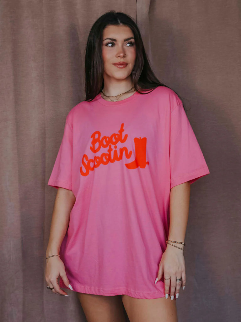 Boot Scootin' Tee Clothing Peacocks & Pearls   