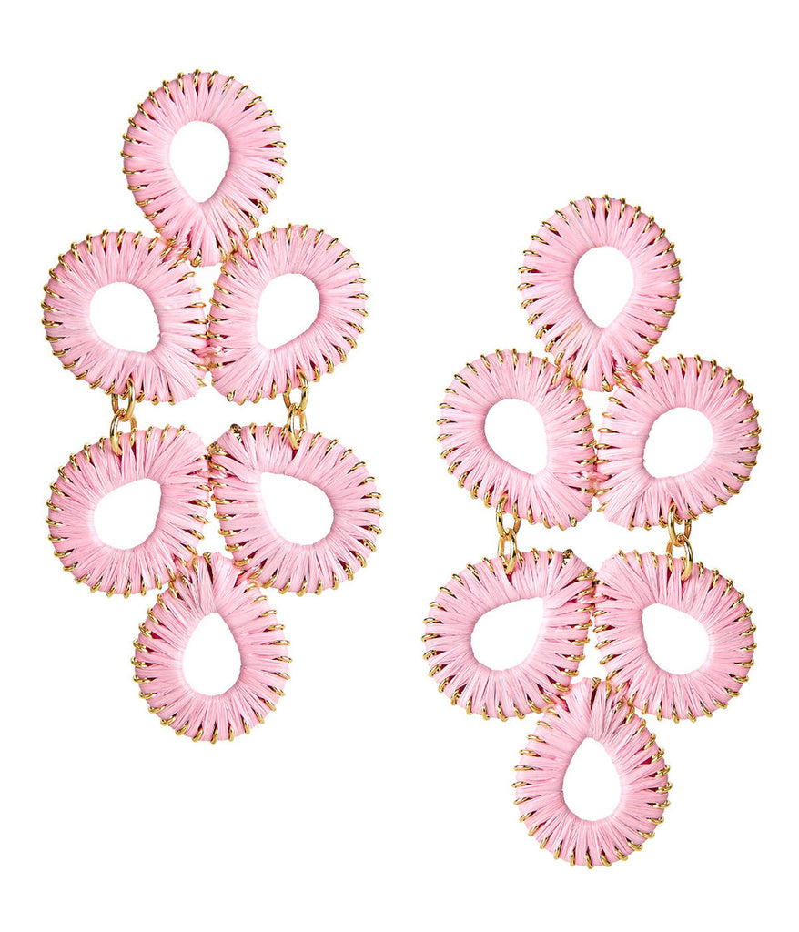Ginger Earrings Jewelry Peacocks & Pearls Cotton Candy  