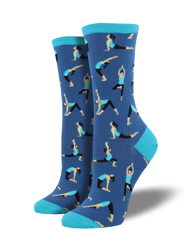 Yoga People Socks Home Socksmith Blue  